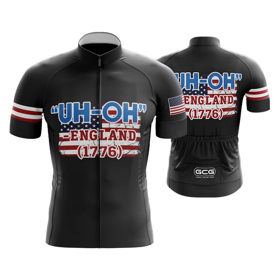 Funny 4th of July Cycling Jersey for Men