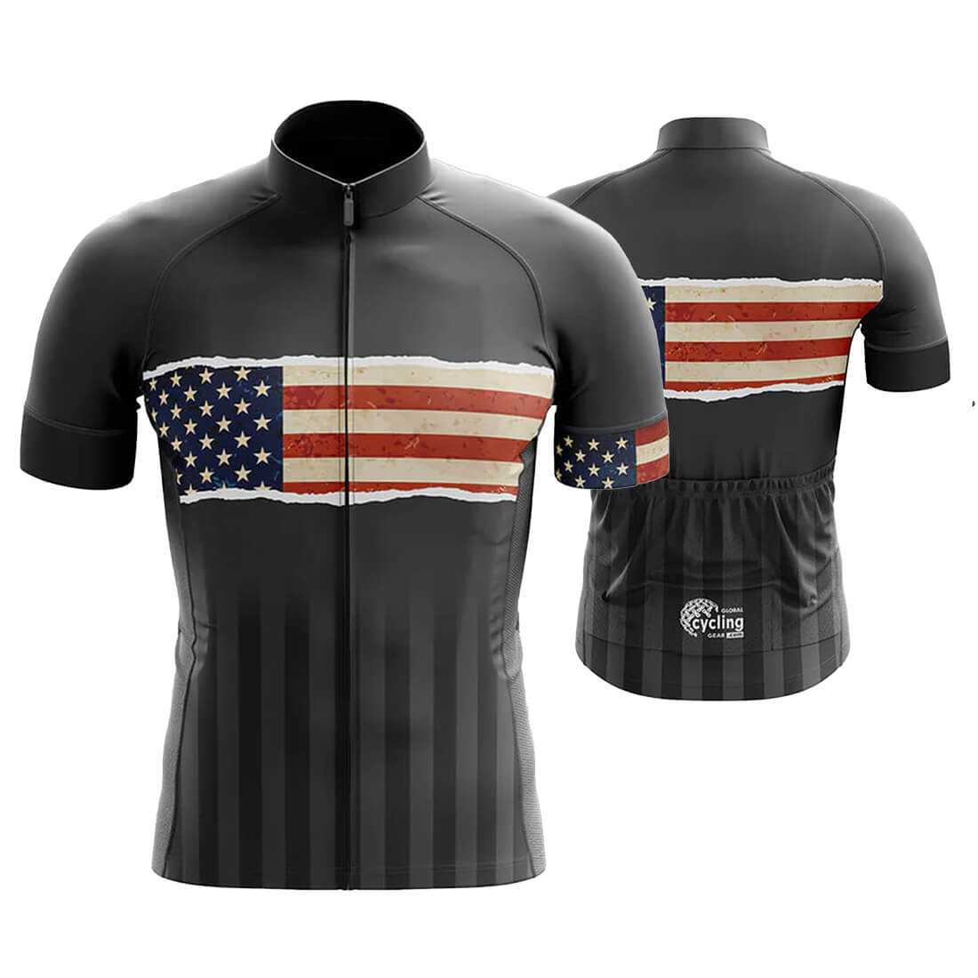 American Flag Cycling Jersey for Men