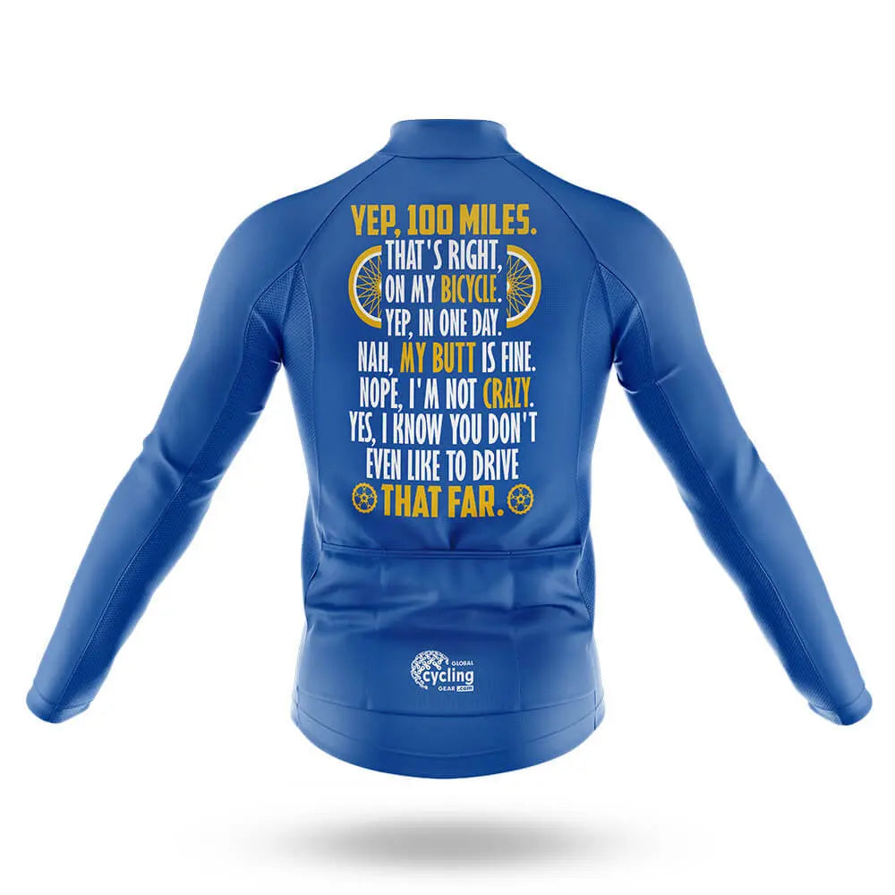 Yep! 100 Miles - Men's Cycling Kit