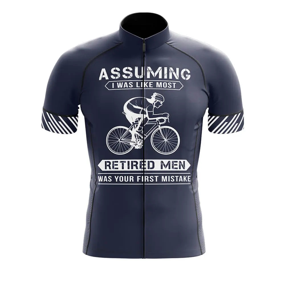 Cycling Retired Man