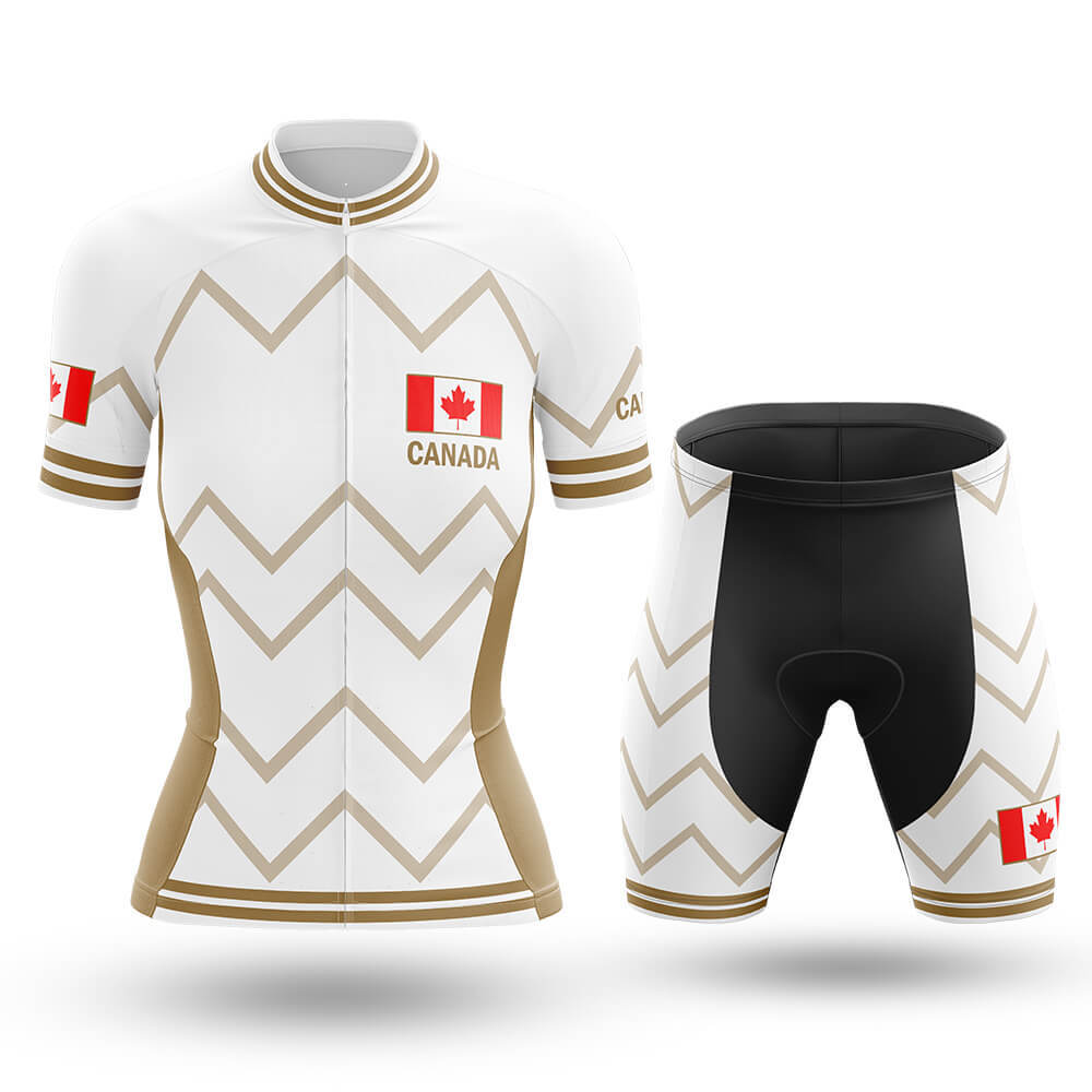 Canada - Women V17 - White - Cycling Kit