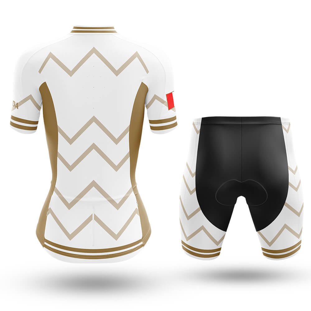 Canada - Women V17 - White - Cycling Kit