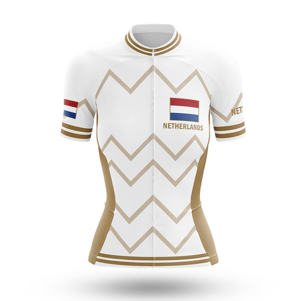 Netherlands - Women V17 - White - Cycling Kit