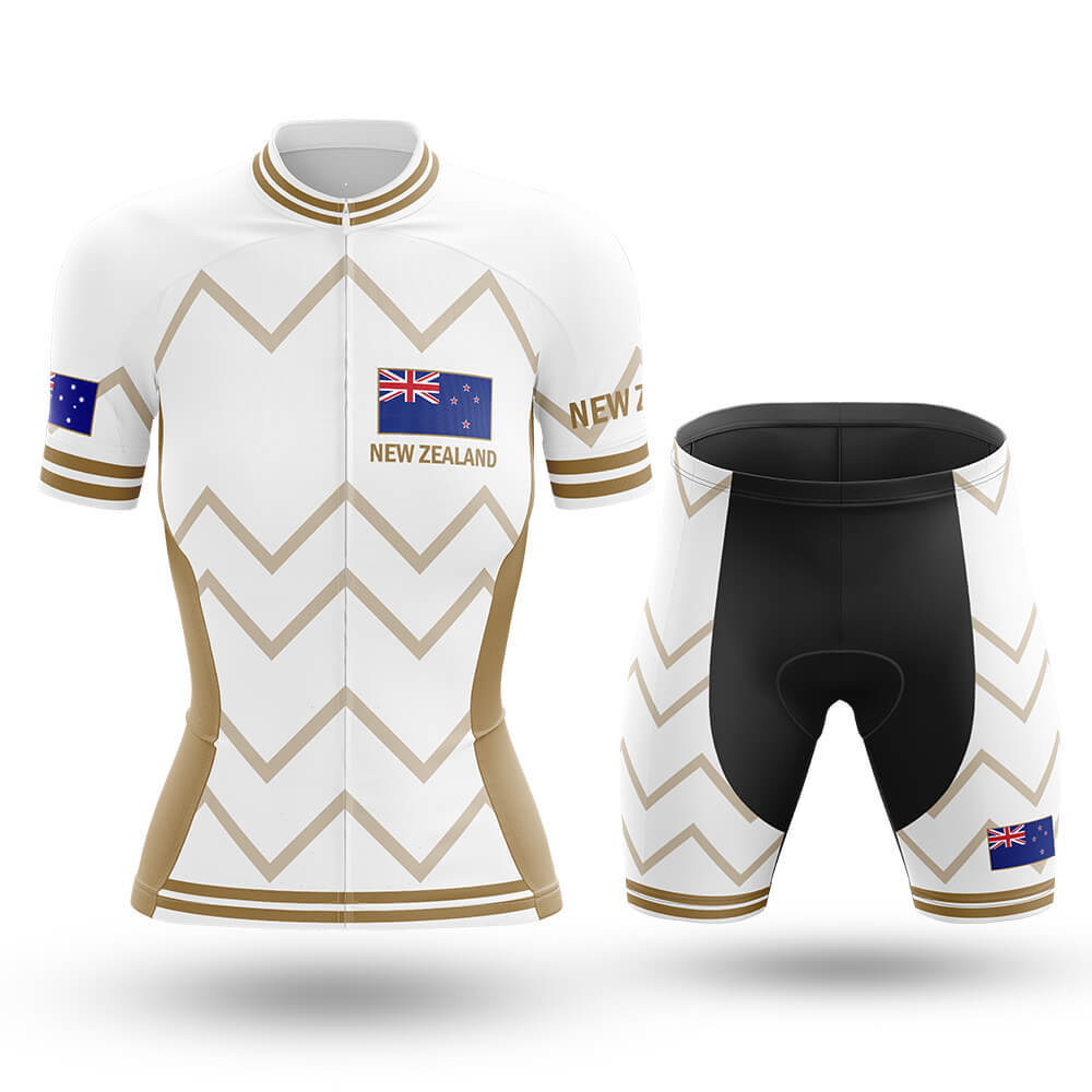 New Zealand - Women V17 - White - Cycling Kit