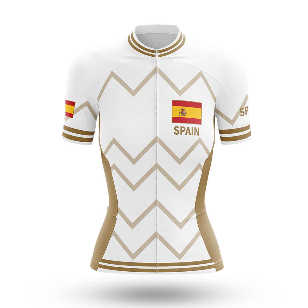 Spain  - Women V17 - White - Cycling Kit