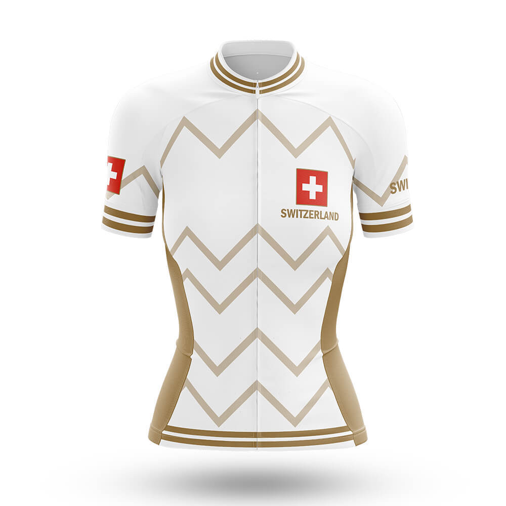 Switzerland - Women V17 - White - Cycling Kit